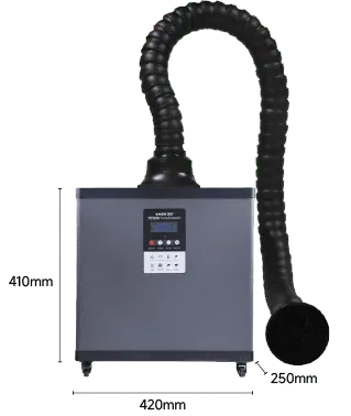 KNOKOO 210W DIY Welding Laser Soldering Fume Extractor FES200 for ESD Solder Station and Nail Salon, Moxibustion